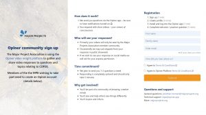Opiner registration