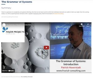 The Grammar of Systems