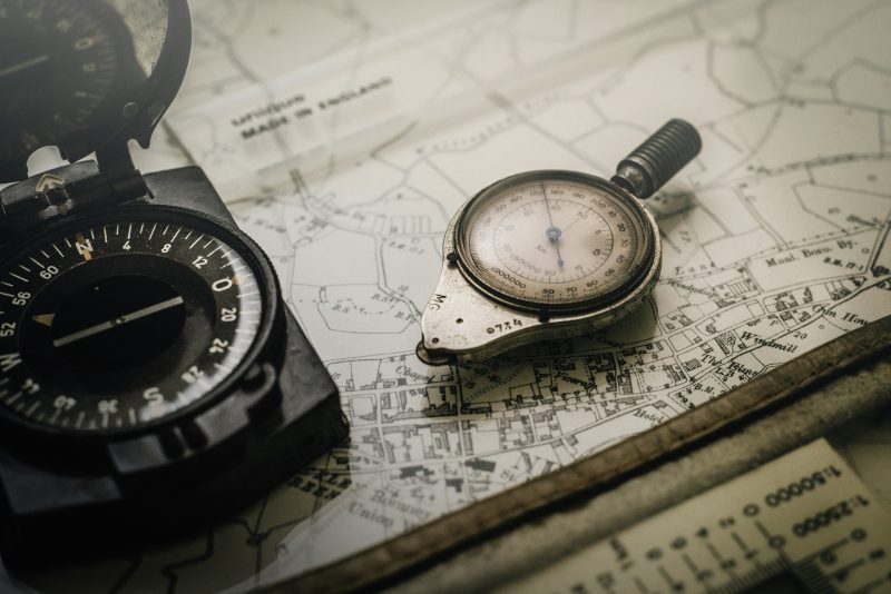 map_and_compass Map and compass