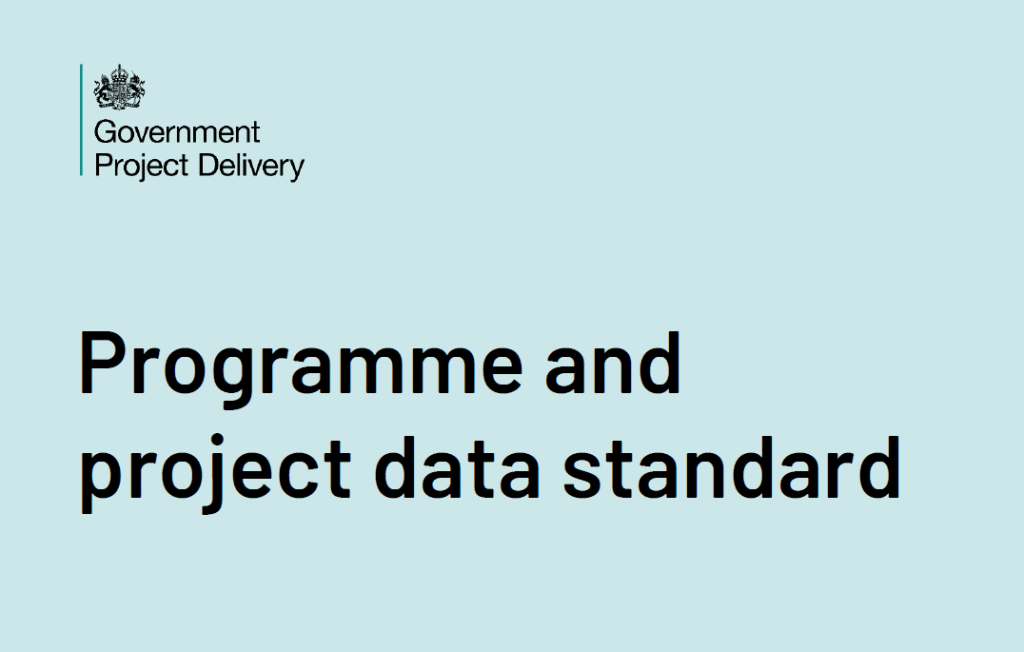 Programme and project data standard